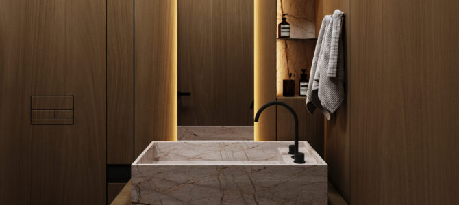 «Bentley House».  Детский санузел в стиле минимализм